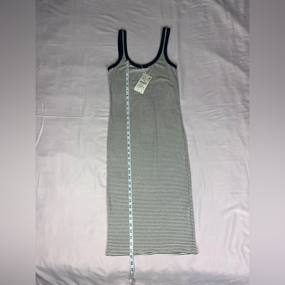 Zara Blue and White Striped Tank - Picture 4 of 10